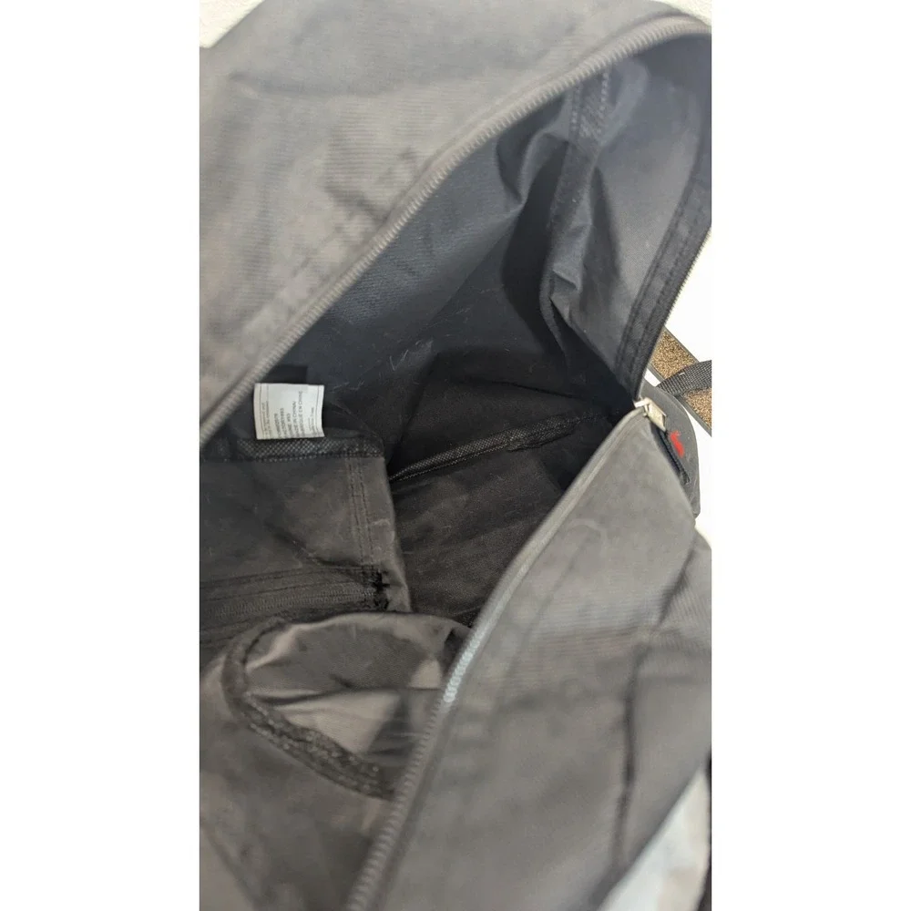 Pro Sport Backpack School Light 2 Pocket Zipper Black Day pack Nwt Adjustable